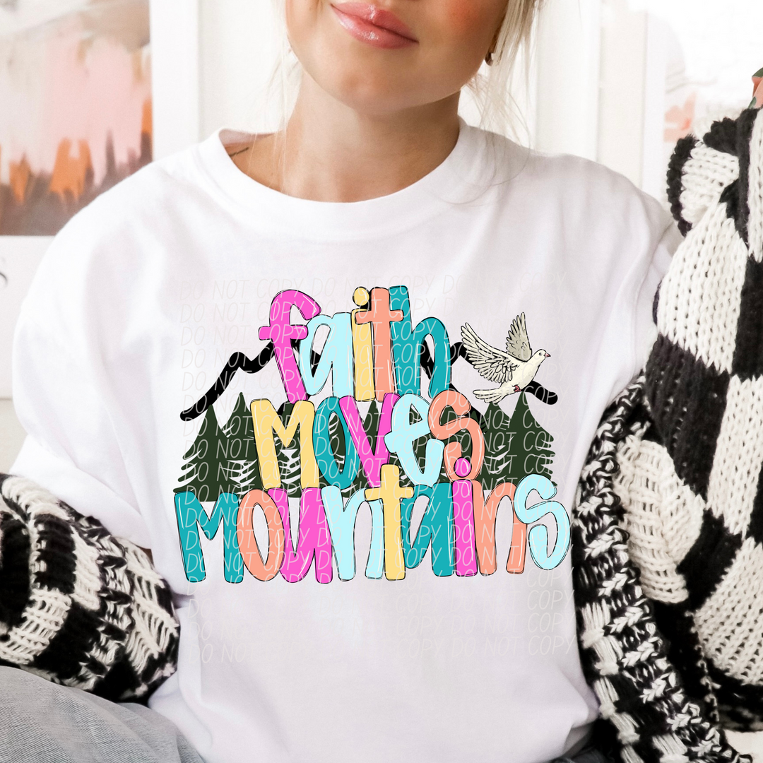 Faith Moves Mountains DTF Print
