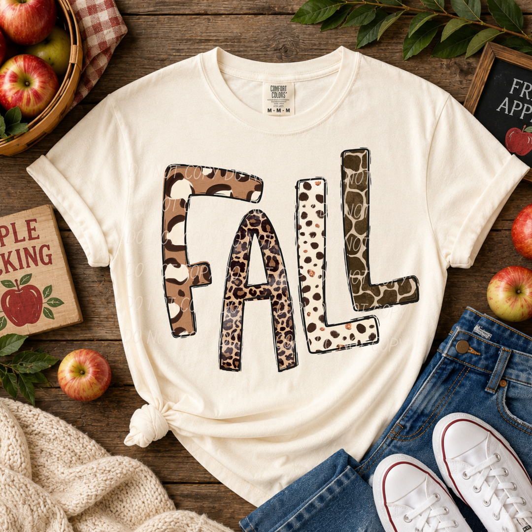Fall Animal Print DTF Print