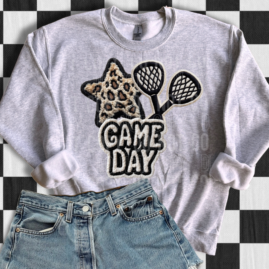 Faux Yarn Game Day Lacrosse DTF Print