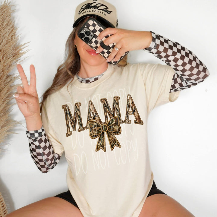Mama and Mini Camo DTF Print