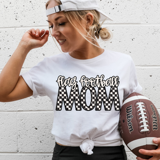 Checker Sports Mom DTF Print