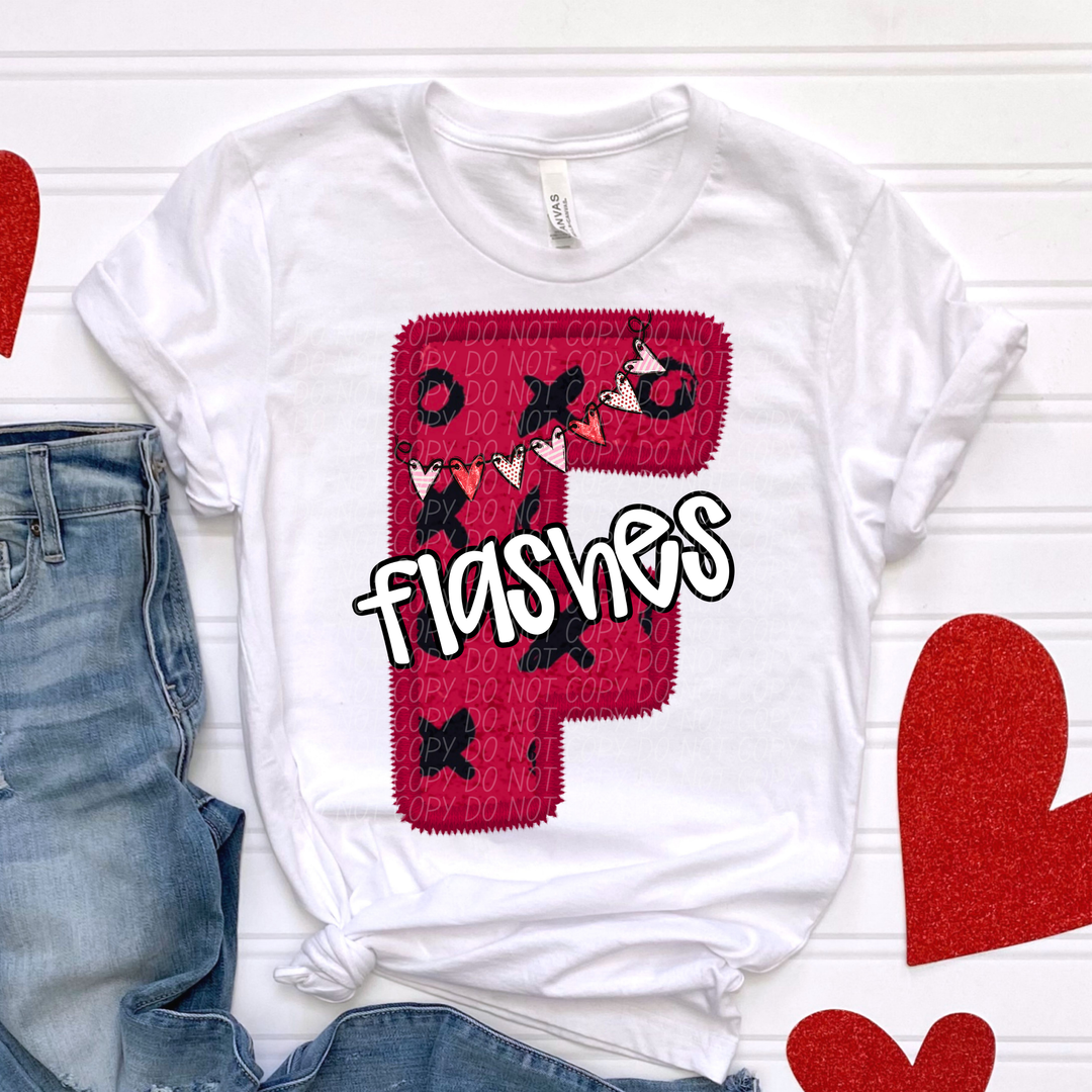 Valentines Day School Spirit T-Z DTF Print