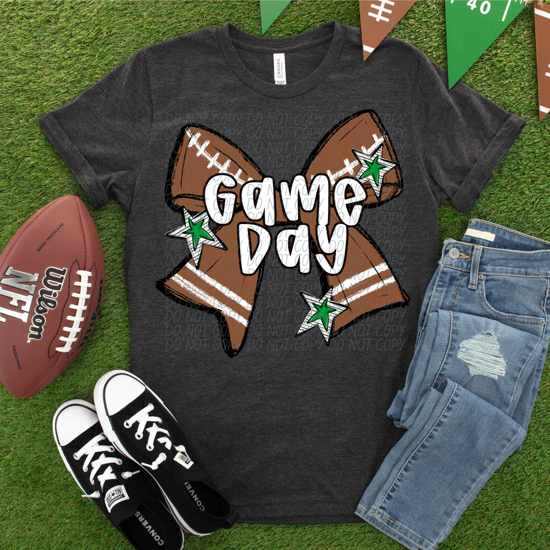 Football Bow Game Day DTF Print