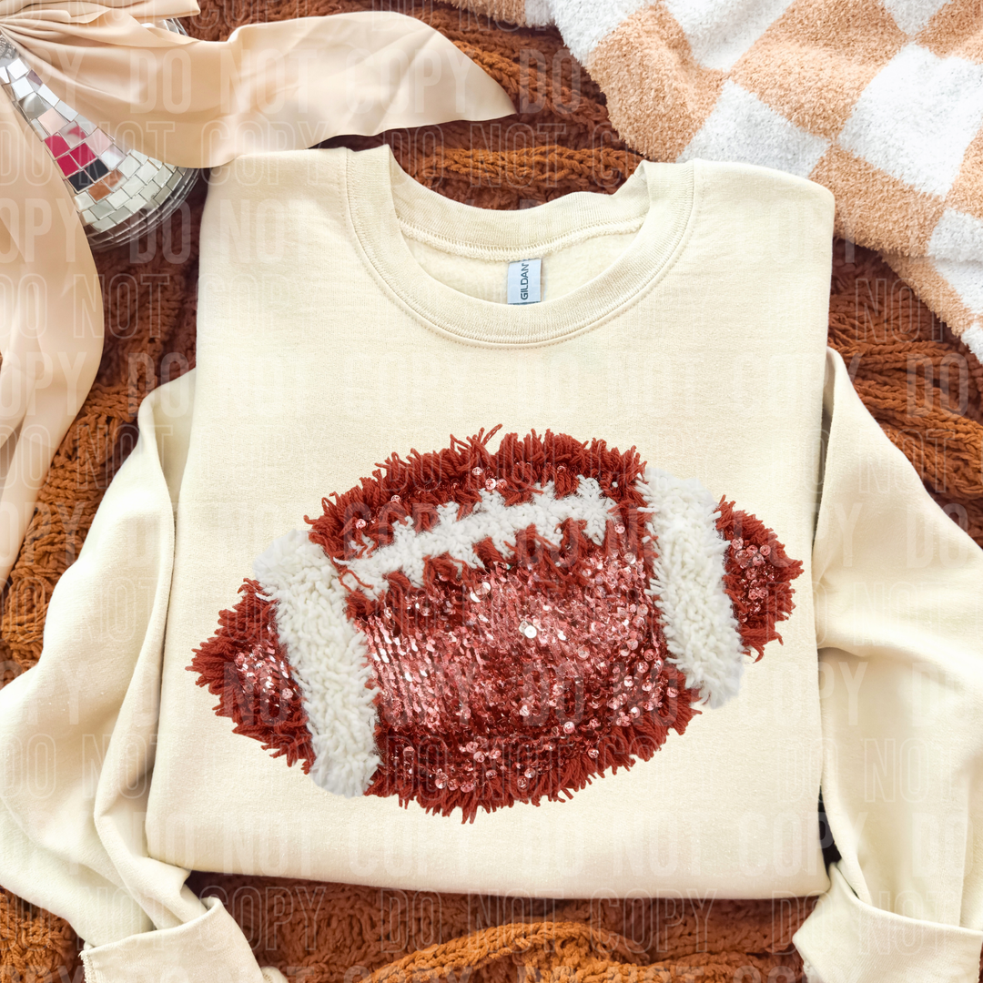 Football Faux Yarn DTF Print