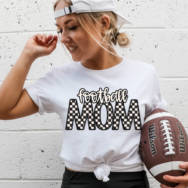 Checker Sports Mom DTF Print