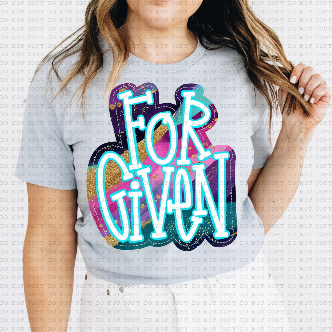 Forgiven DTF Print
