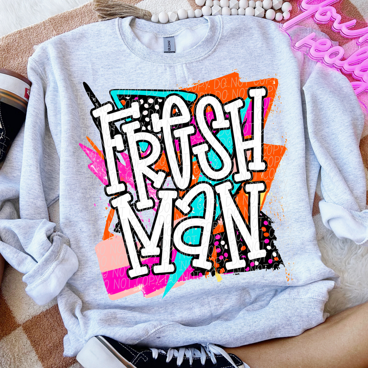 Bright Retro School Grades DTF Print