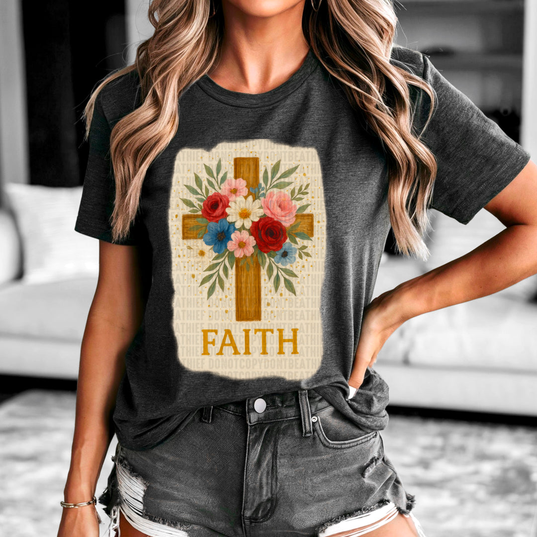 Faith Cross DTF Print