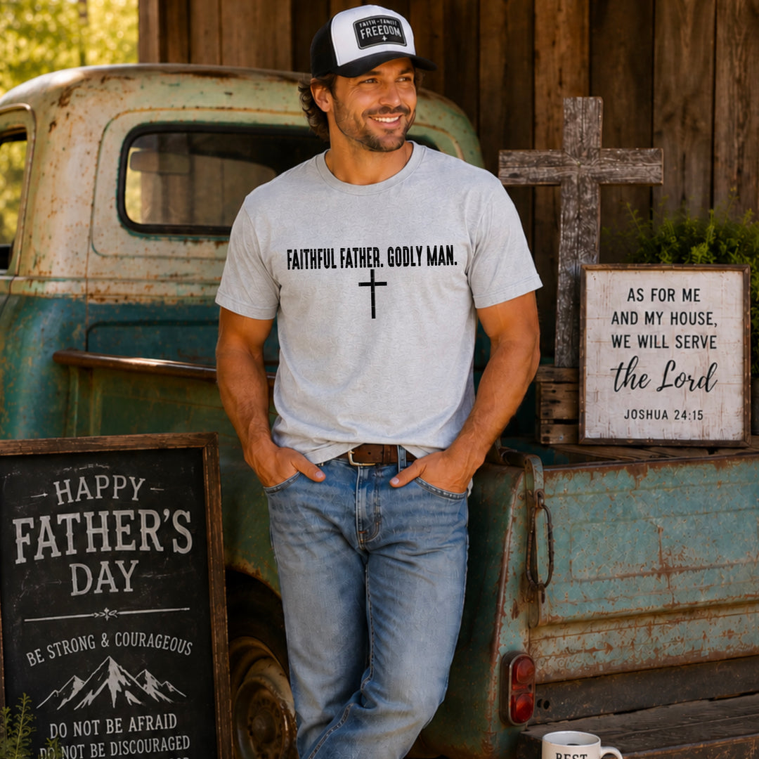 Faithful Father Godly Man DTF Print
