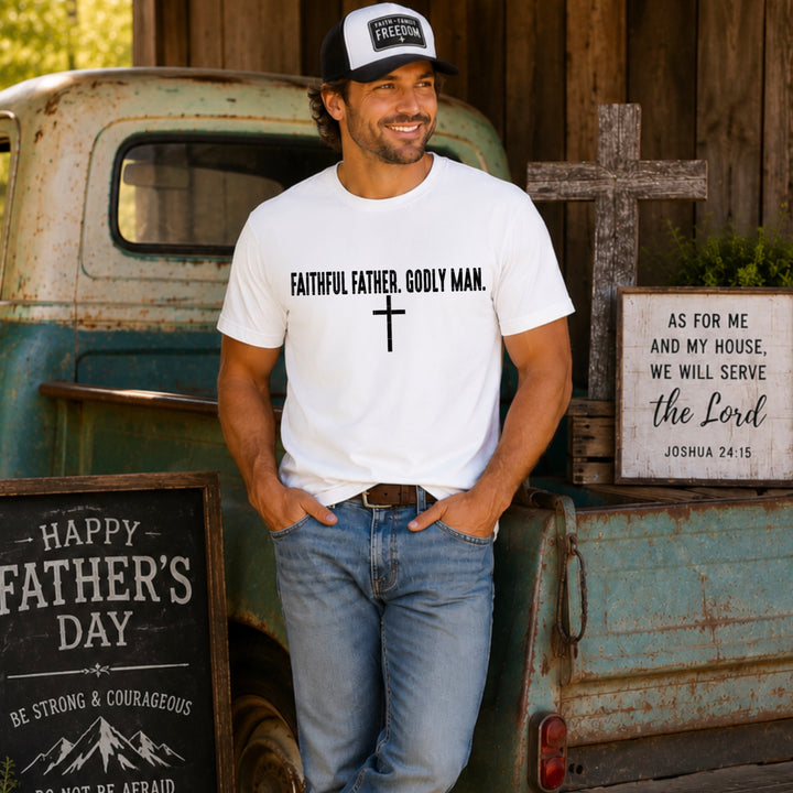 Faithful Father Godly Man DTF Print