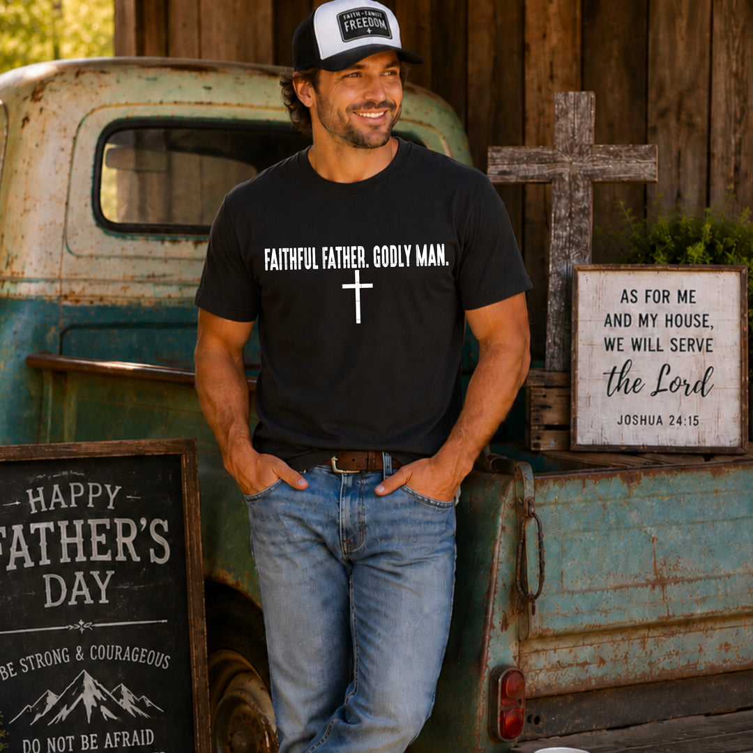 Faithful Father Godly Man DTF Print