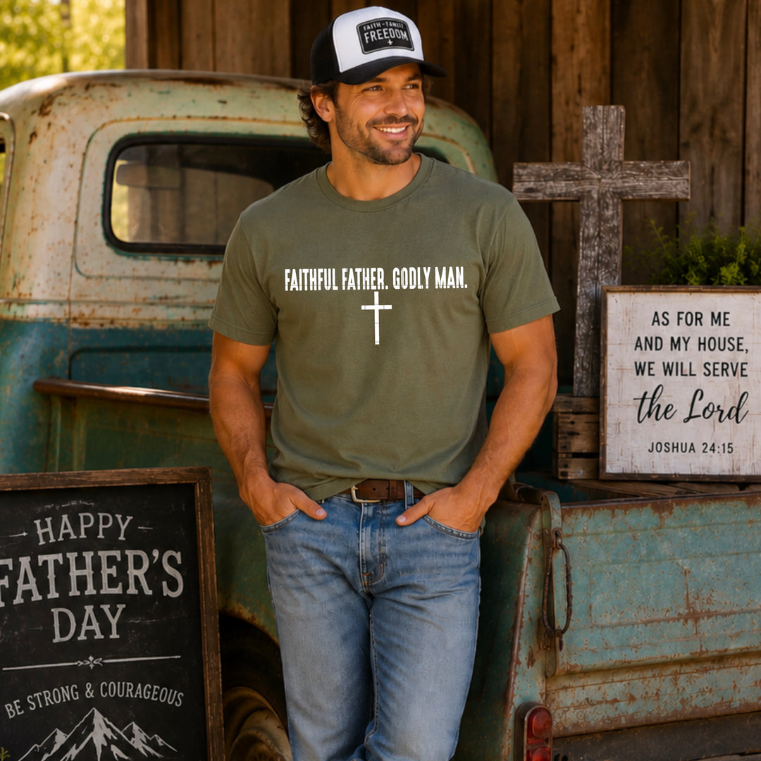 Faithful Father Godly Man DTF Print