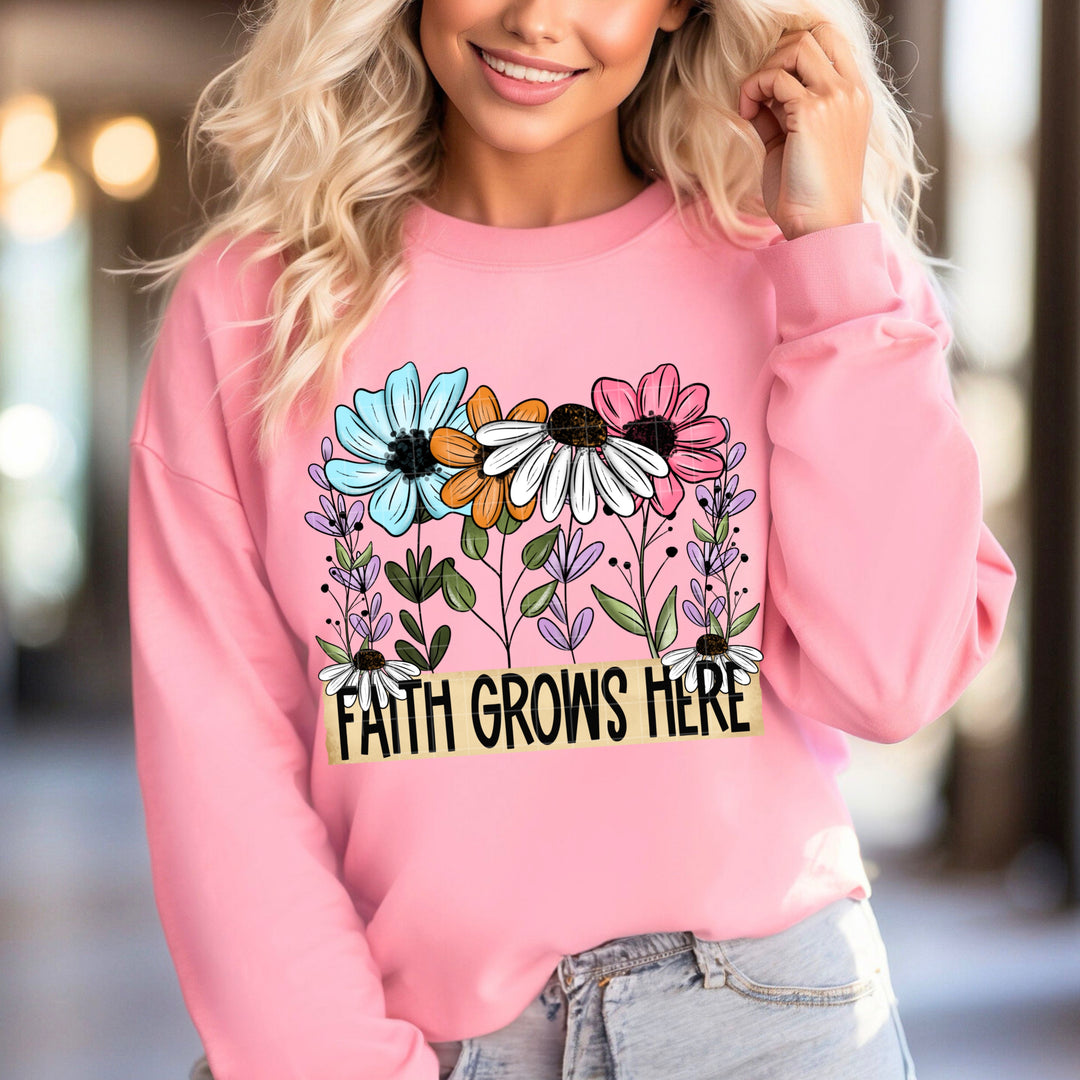 Faith Grows Here DTF Print