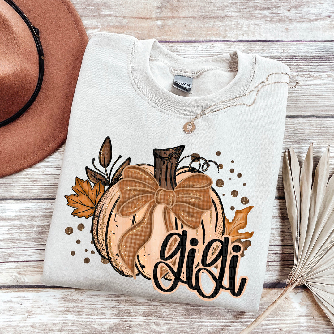 Fall Glitter Pumpkin Collection DTF Print