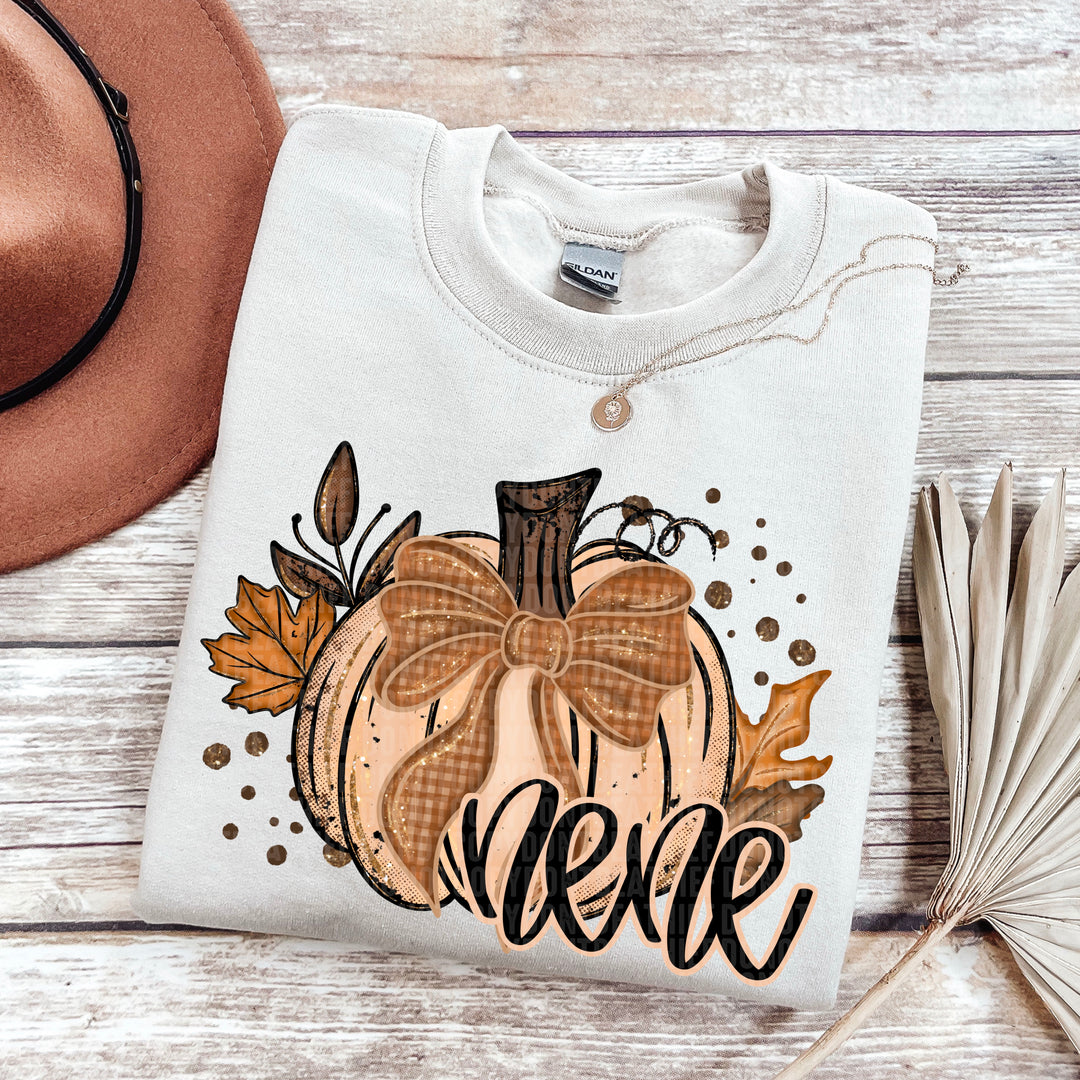 Fall Glitter Pumpkin Collection DTF Print