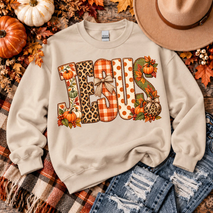 Fall Jesus DTF Print