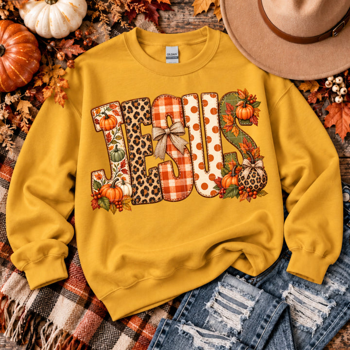Fall Jesus DTF Print