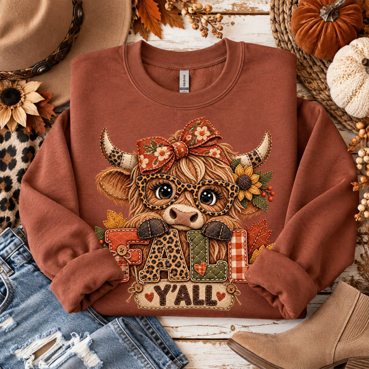 Fall Y’all Highland DTF Print