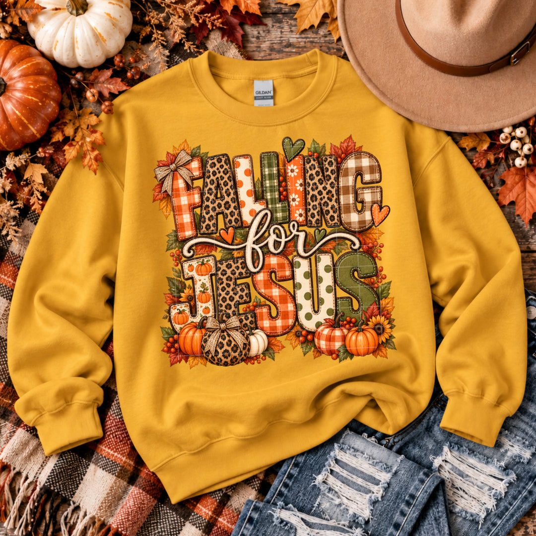 Falling For Jesus DTF Print