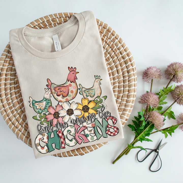 Find Me Among The Chickens DTF Print