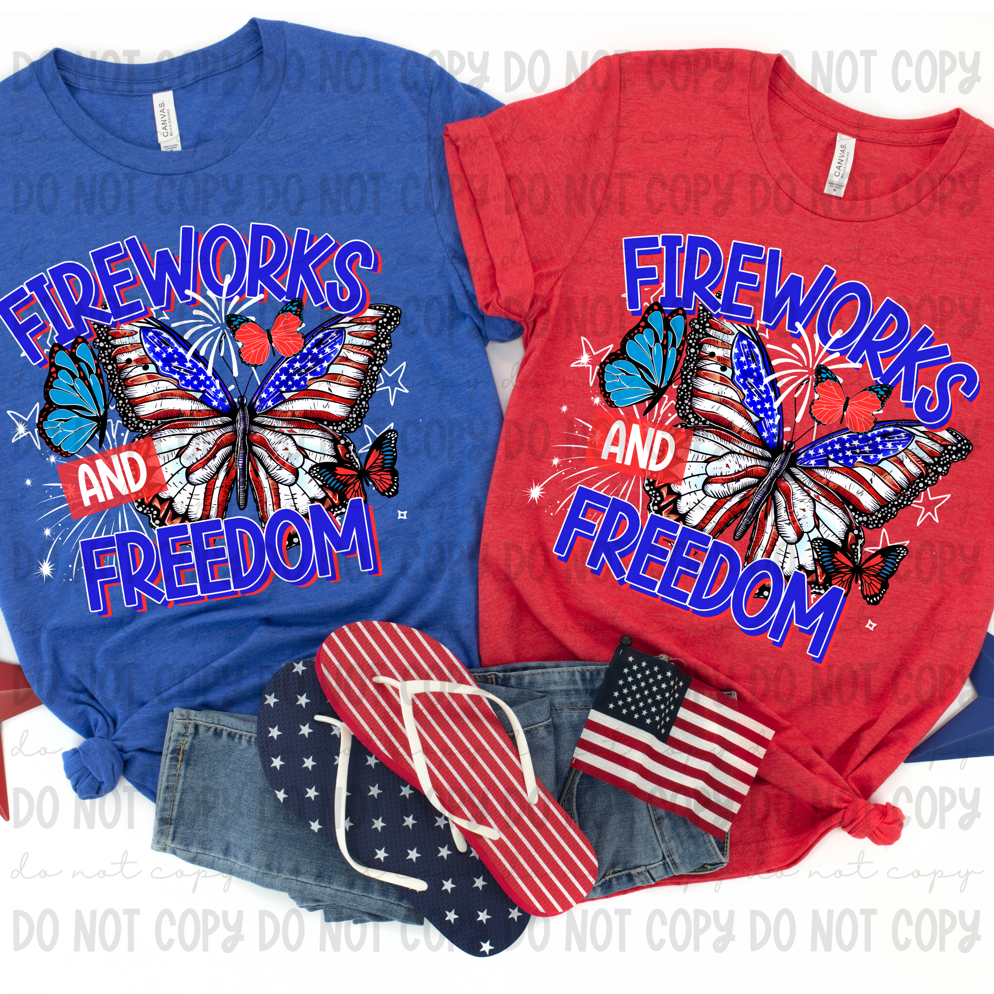 Fireworks and Freedom DTF Print