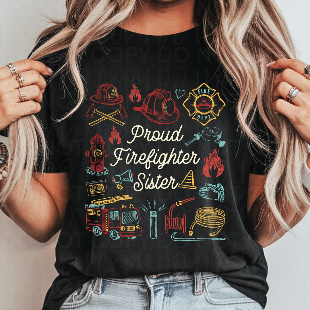 Proud Firefighter Family DTF Print