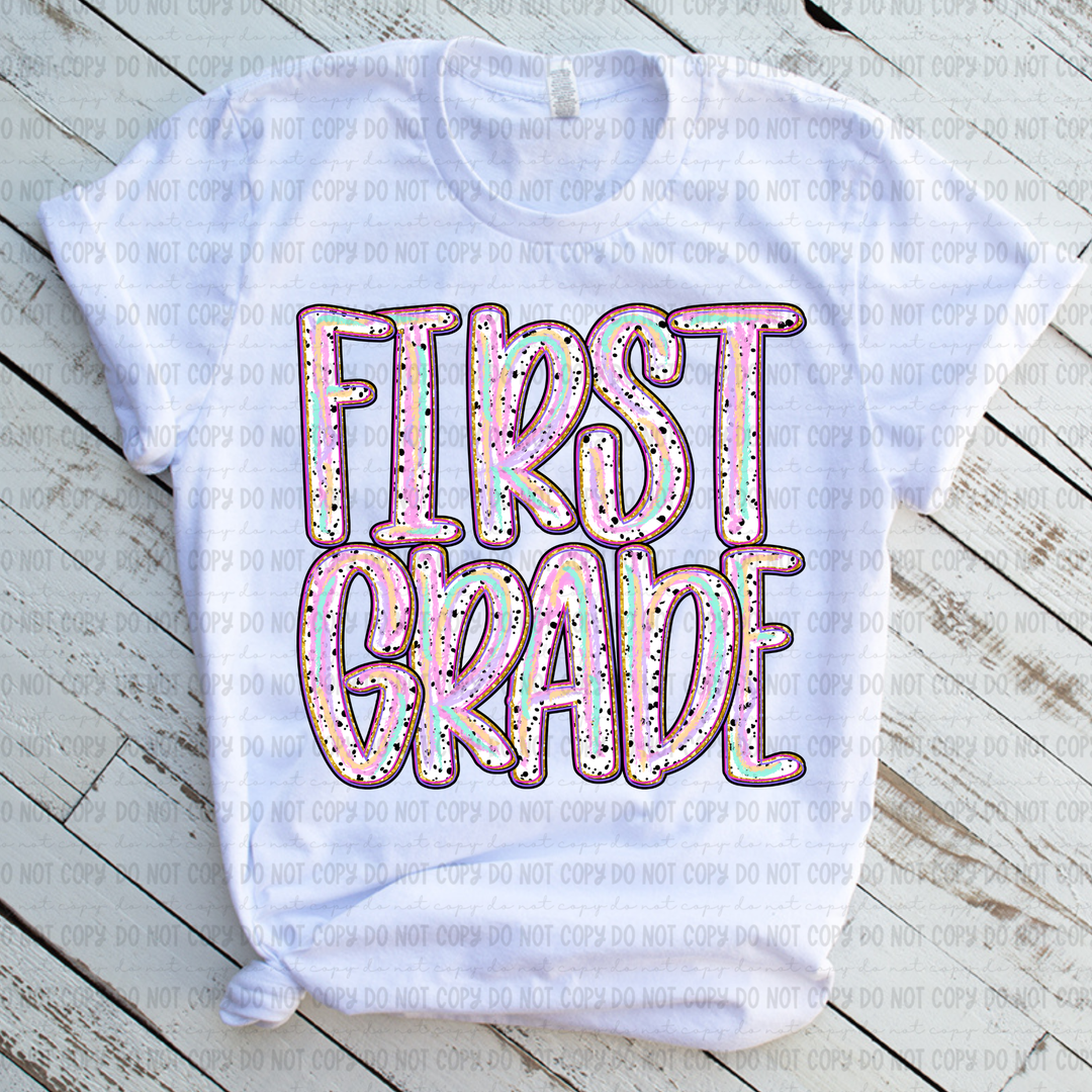 Color Dotted Grade Levels DTF Print
