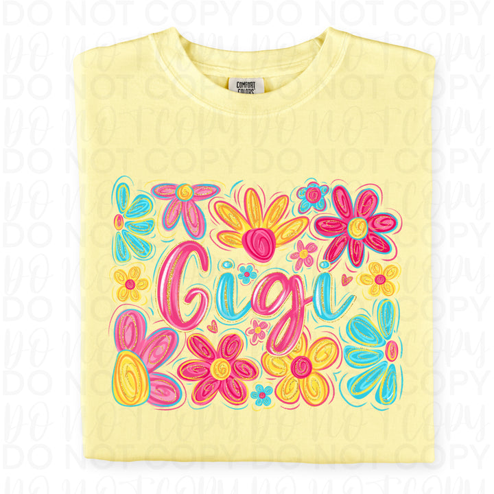 Floral Gigi DTF Print