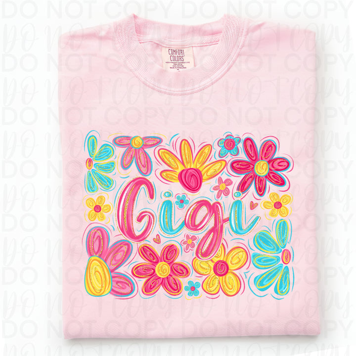 Floral Gigi DTF Print