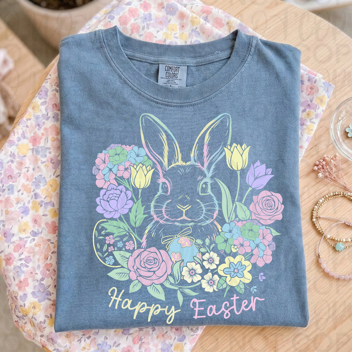 Floral Happy Easter DTF Print