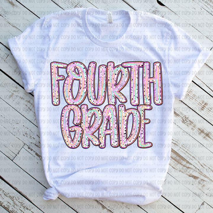 Color Dotted Grade Levels DTF Print