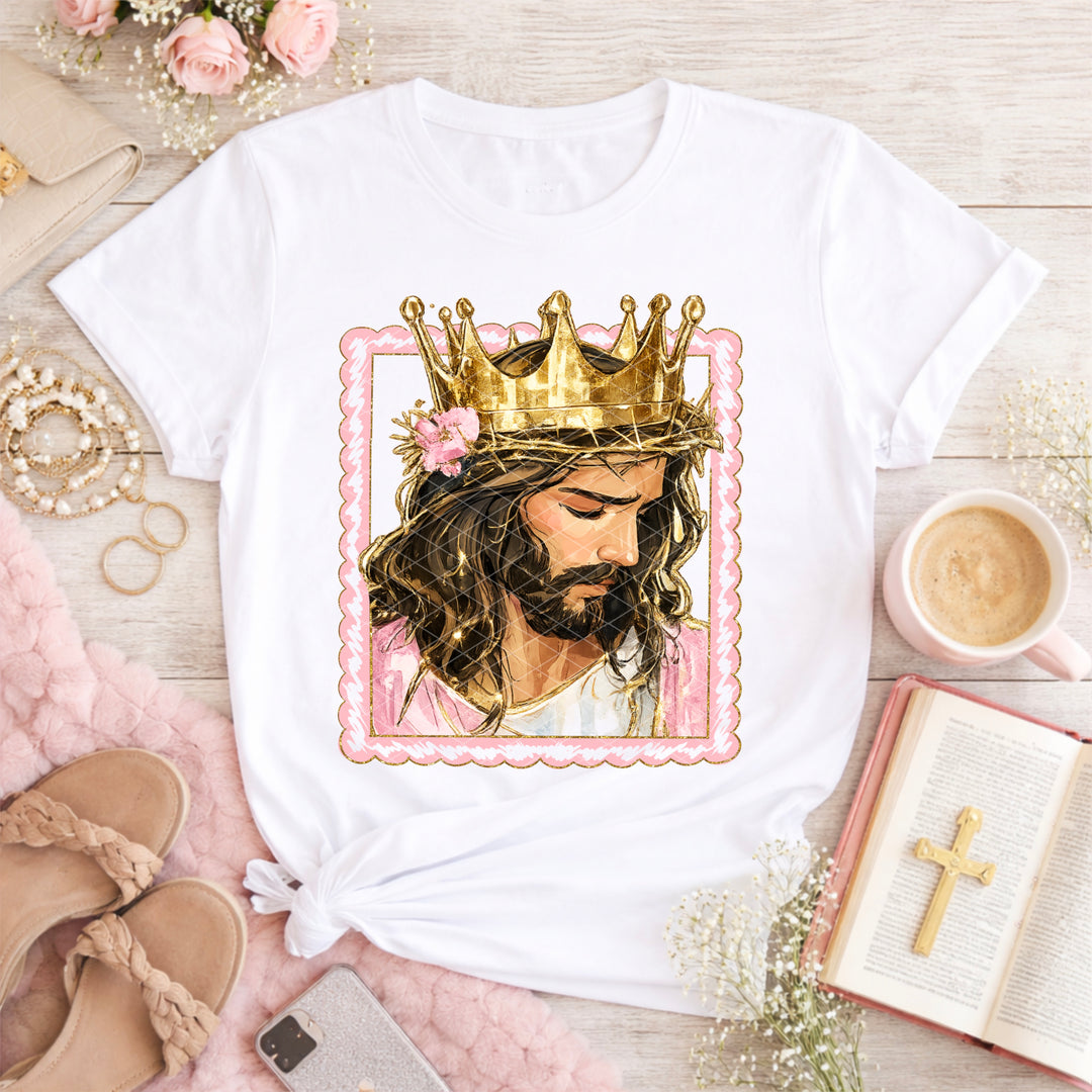 Framed Jesus DTF Print