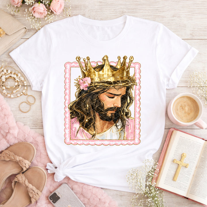 Framed Jesus DTF Print