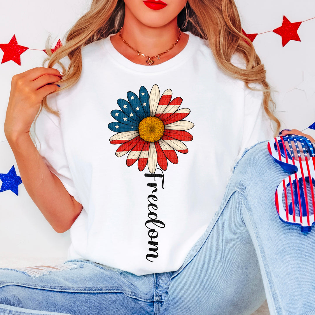 Freedom Sunflower DTF Print