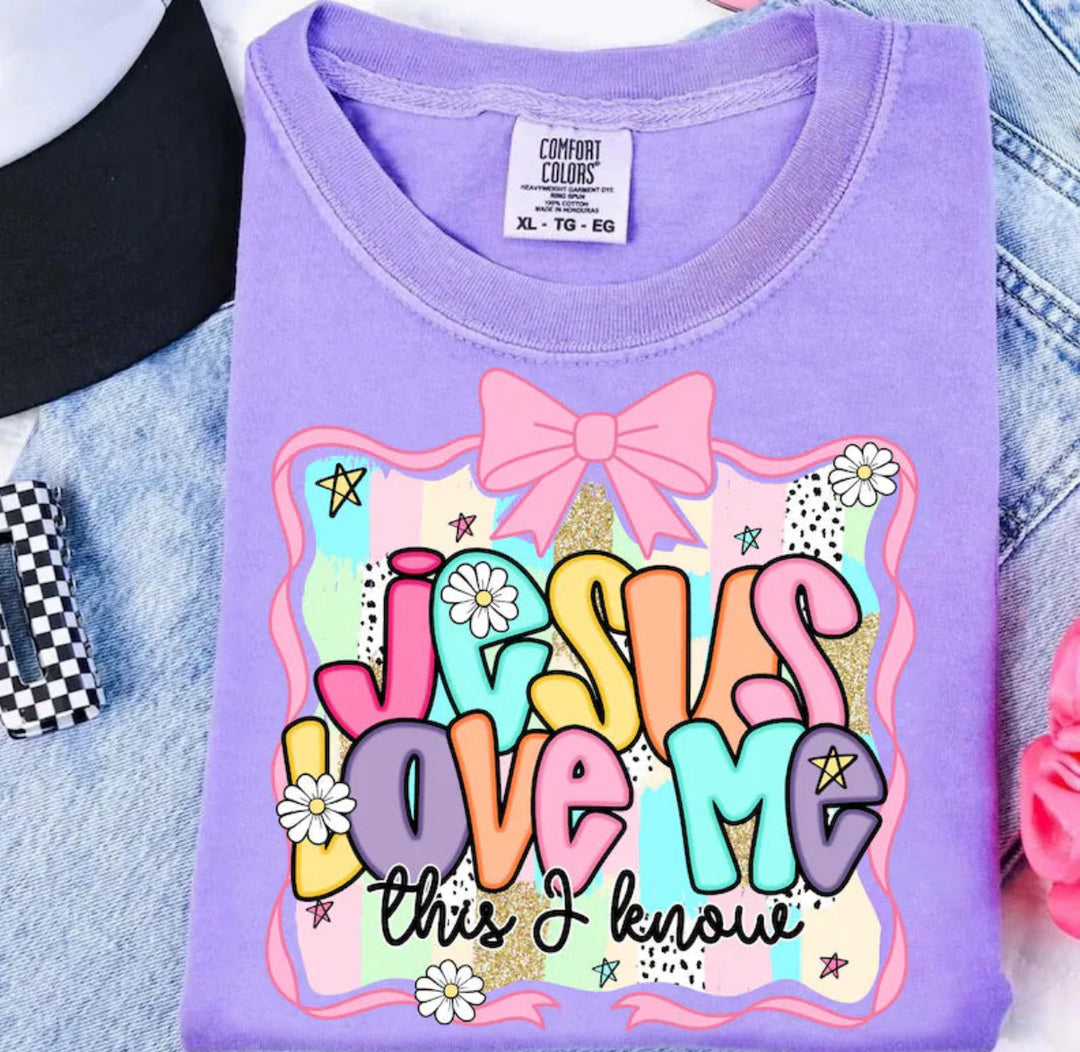 Jesus Loves Me DTF Print