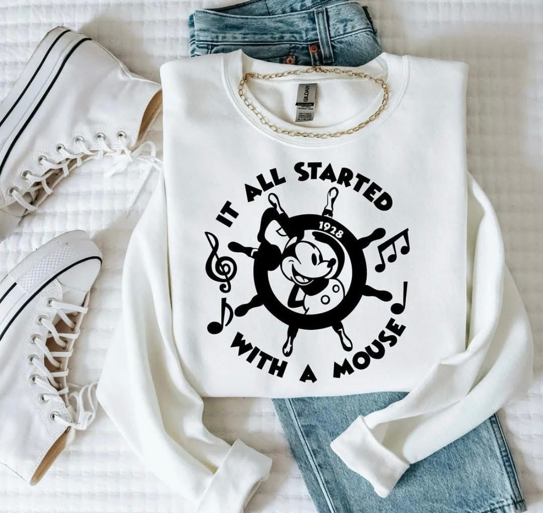 It All Started With A Mouse DTF Print