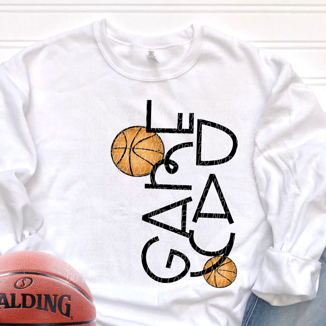 Game Day Basketball DTF Print