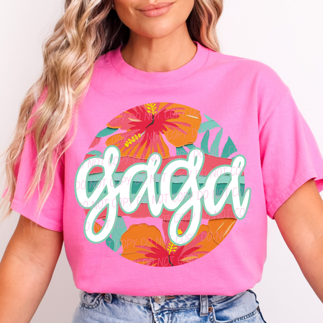 Tropical Mother's Day Titles DTF Print