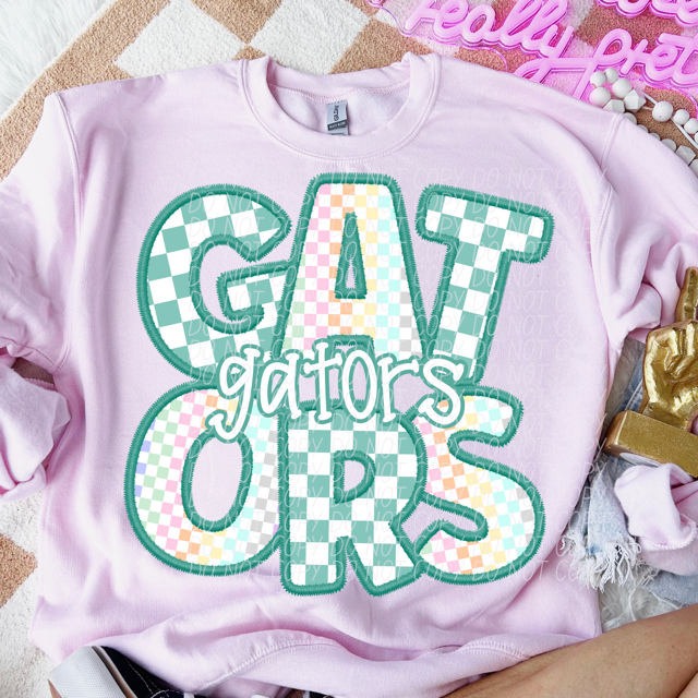Spring Checker Mascots Youth DTF Print