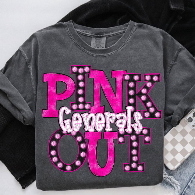 Pink Out Marquee DTF Print