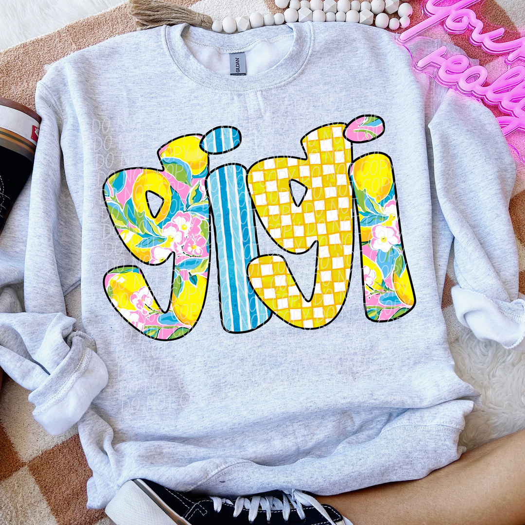 Citrus Names DTF Print