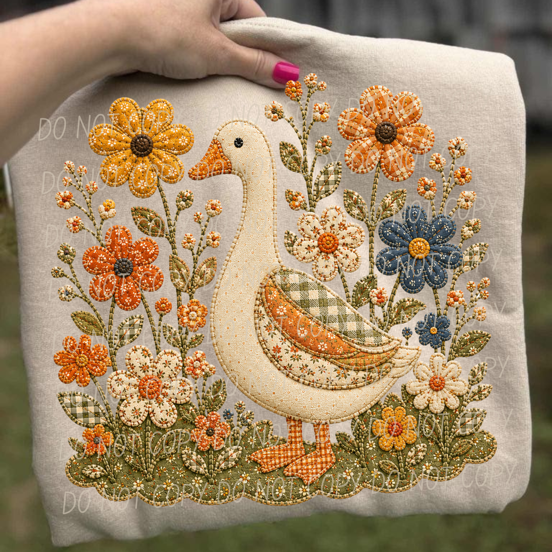 Fall Flowers DTF Print