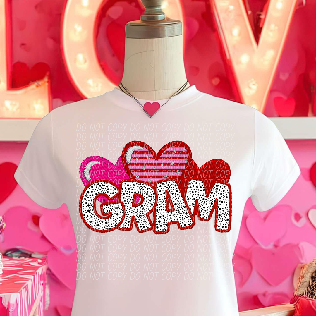 Valentine Names DTF Print