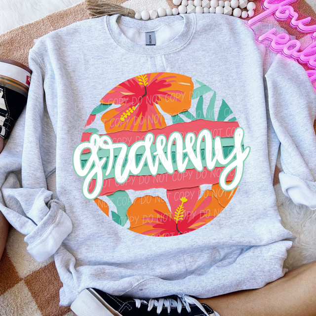 Tropical Mother's Day Titles DTF Print