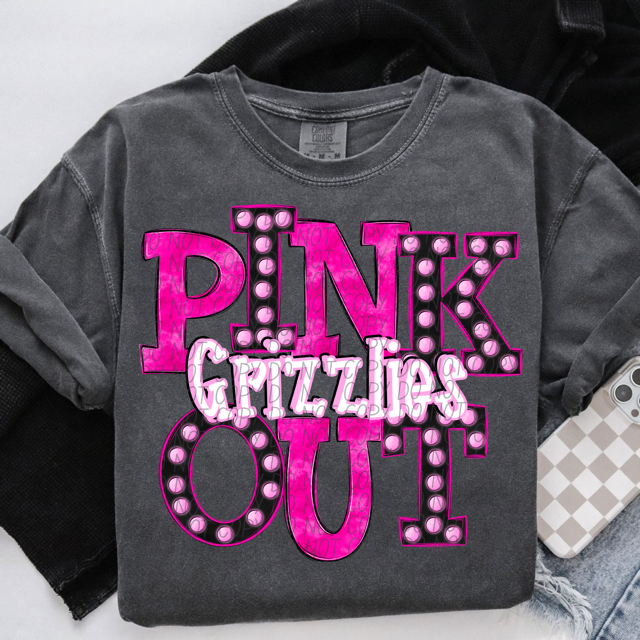 Pink Out Marquee DTF Print