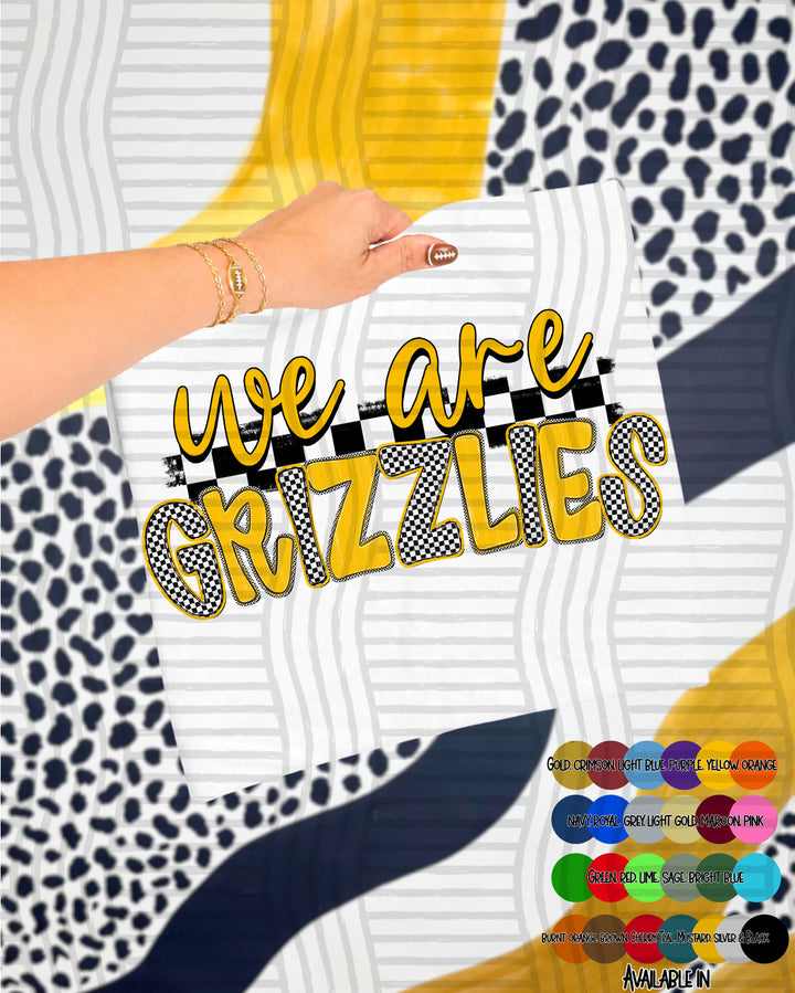 We Are Checker Crush Colors Mascots DTF Print