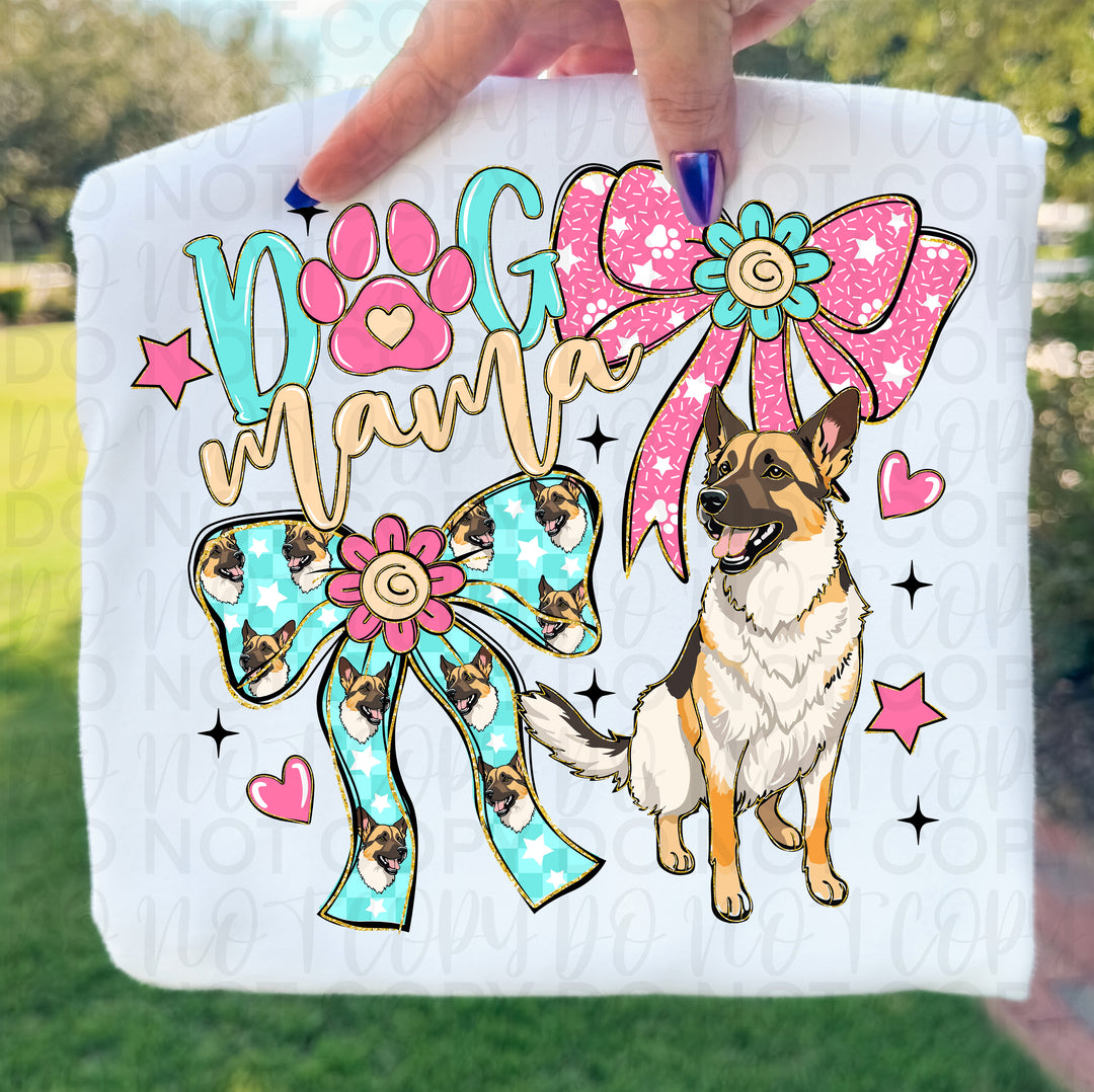 Dog Mama Breeds DTF Print