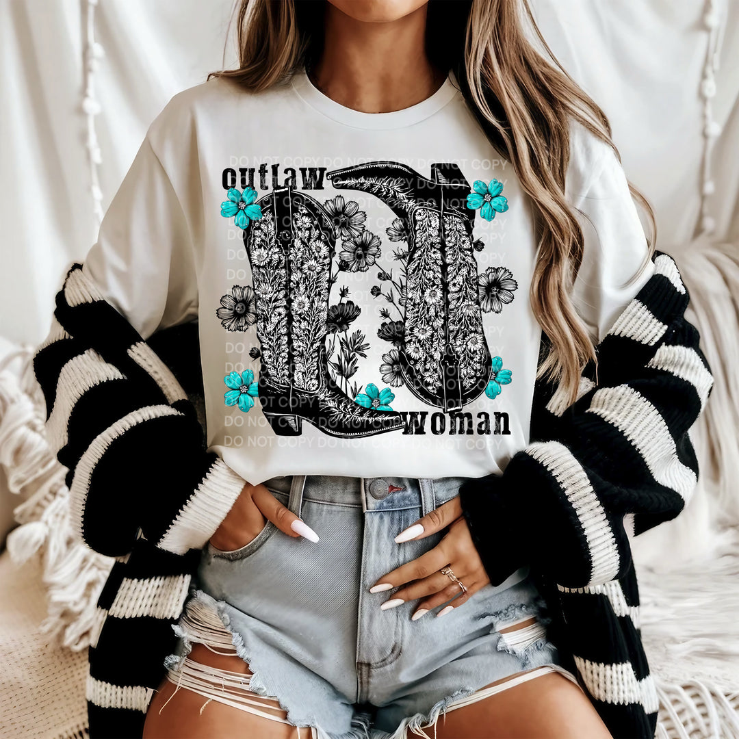 Outlaw Woman DTF Print