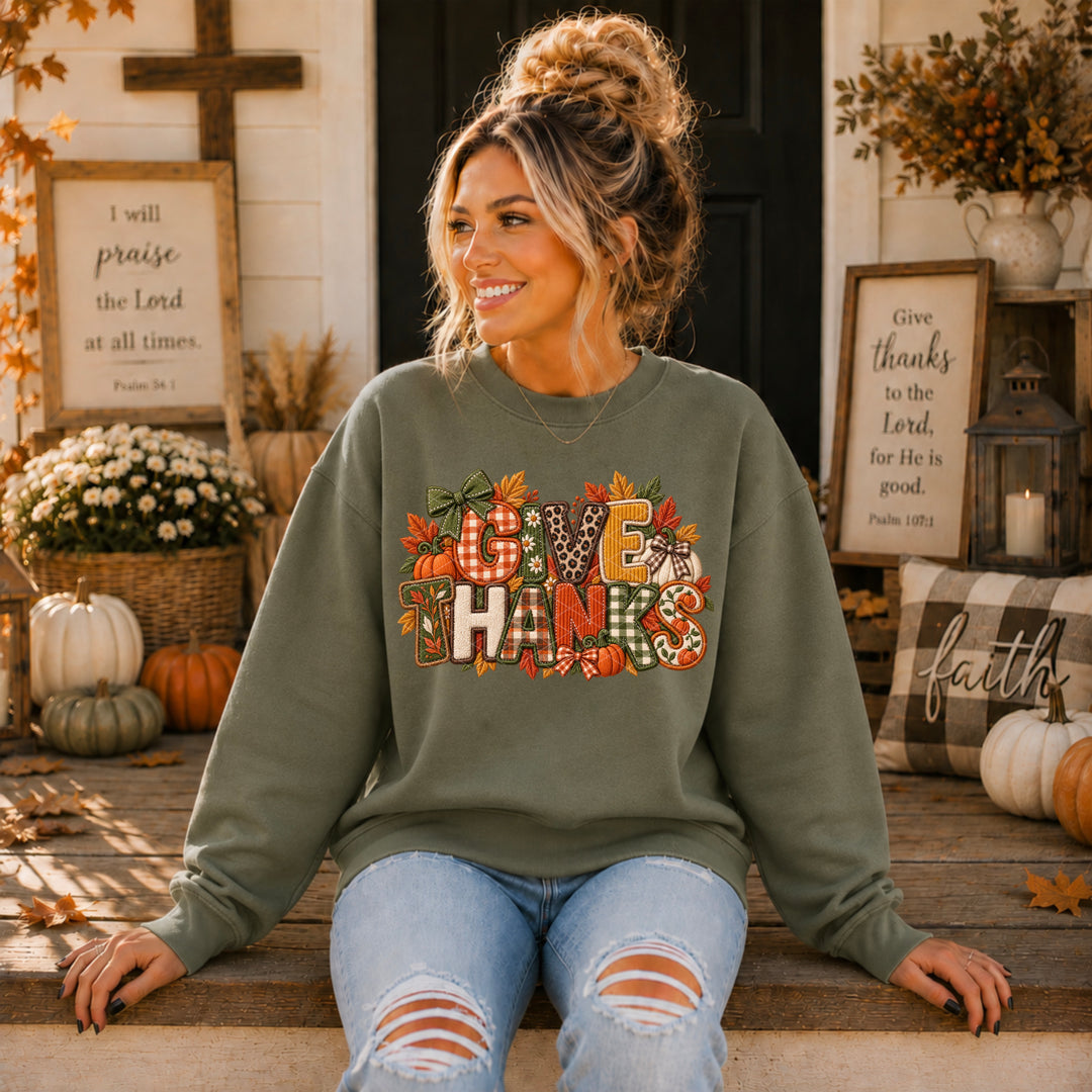 Give Thanks DTF Print