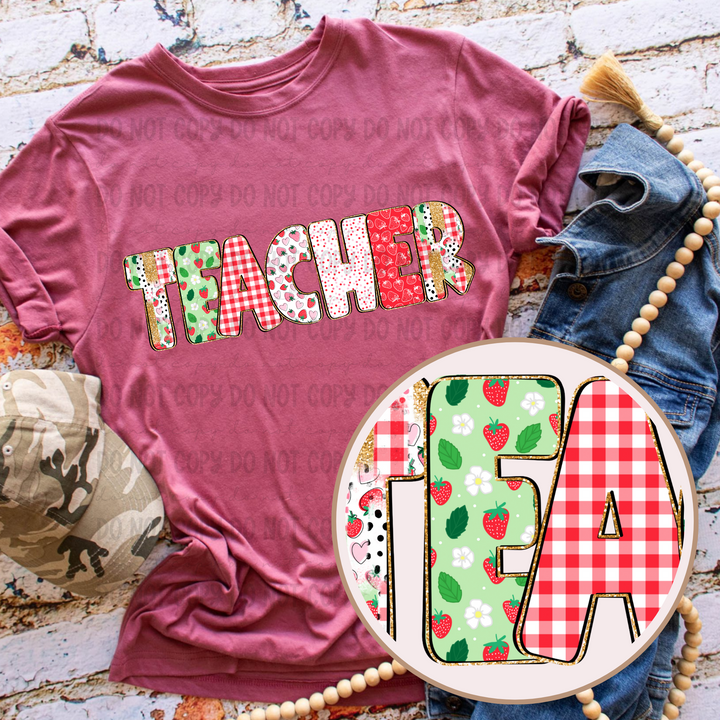 Glamberry Names DTF Print